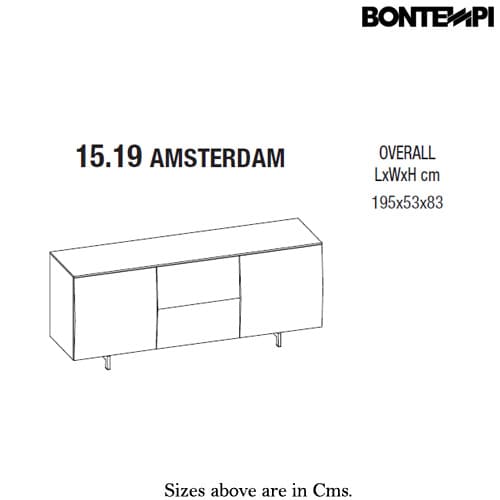 Amsterdam 15-19 Sideboard by Bontempi