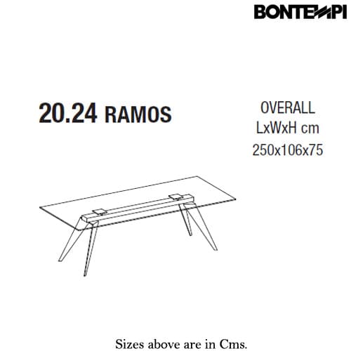 Ramos 20-24 Dining Table by Bontempi