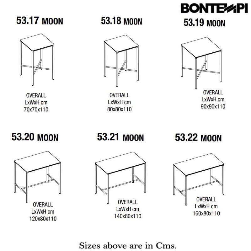 Moon High Dining Table by Bontempi