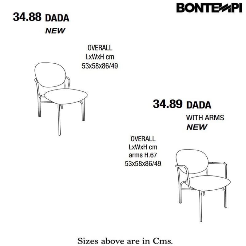 Dada Dining Chair by Bontempi