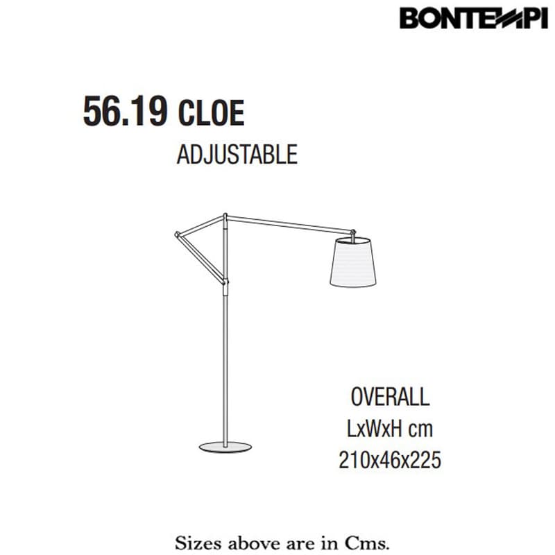 Cloe Floor Lamp by Bontempi