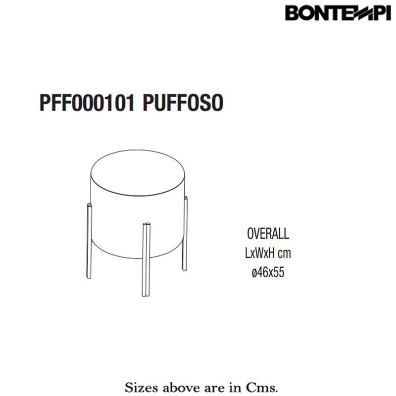 Puffoso Footstool by Bontempi