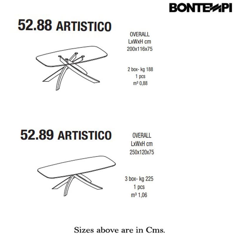 Artistico Barrel Shaped Dining Table by Bontempi