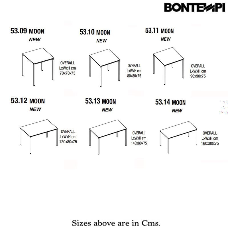 Moon Low Dining Table by Bontempi