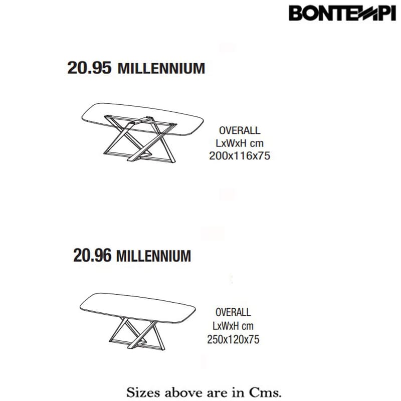 Millennium Barrel Shaped Dining Table by Bontempi