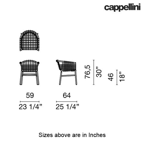 Lukis Armchair by Cappellini