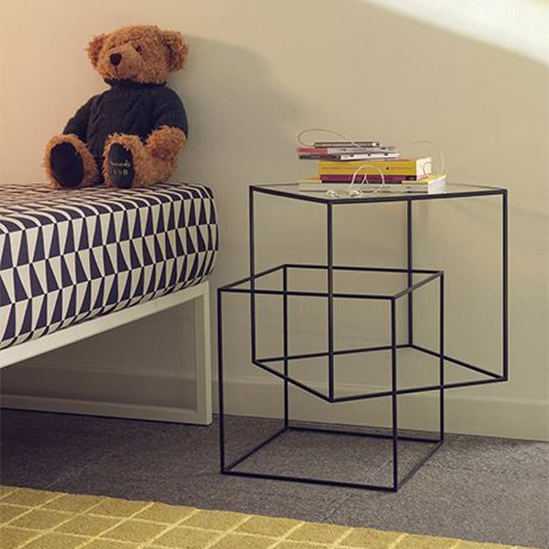 Thin Black Side Table by Cappellini
