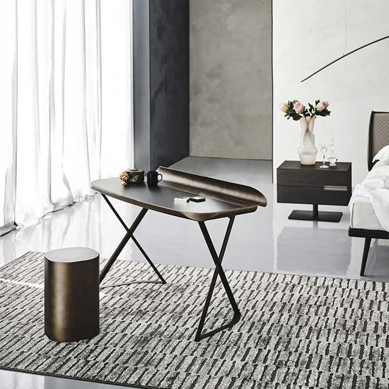 Cocoon Leather Writing Desk by Cattelan Italia