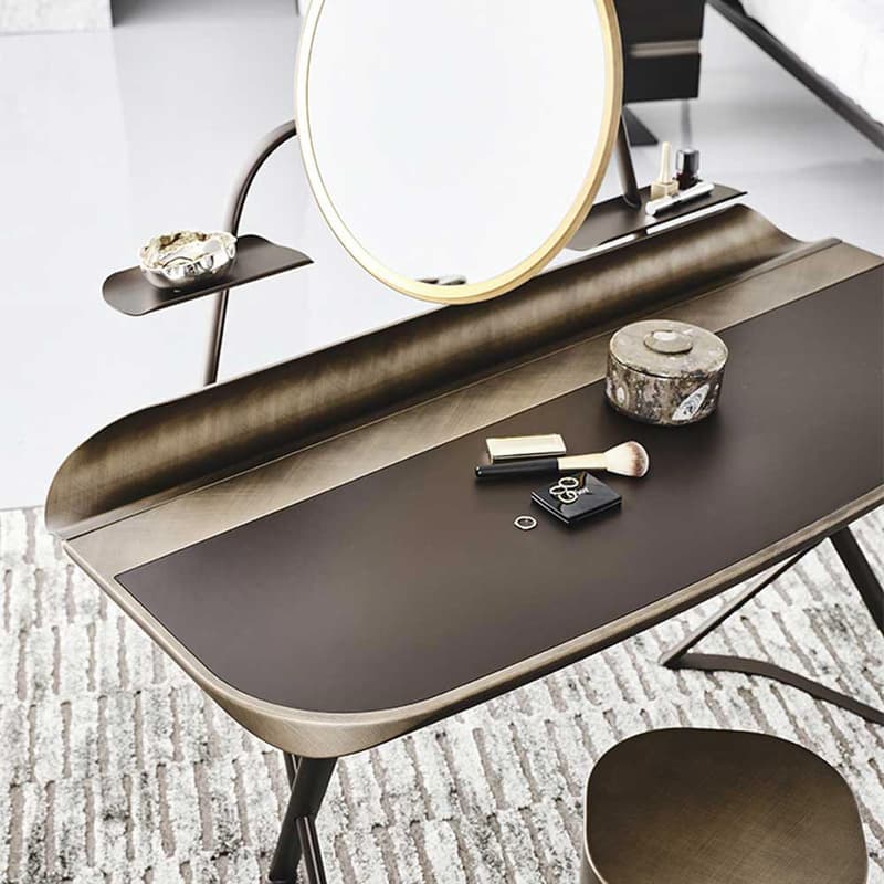 Cocoon Trousse Leather Writing Desk by Cattelan Italia