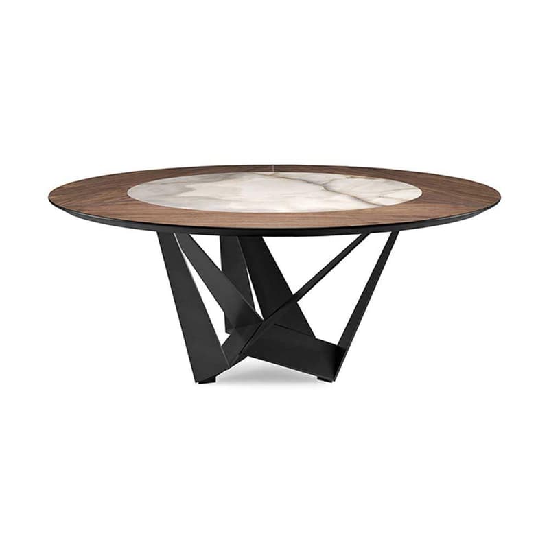 Skorpio Ker Wood Round Dining Table by Cattelan Italia