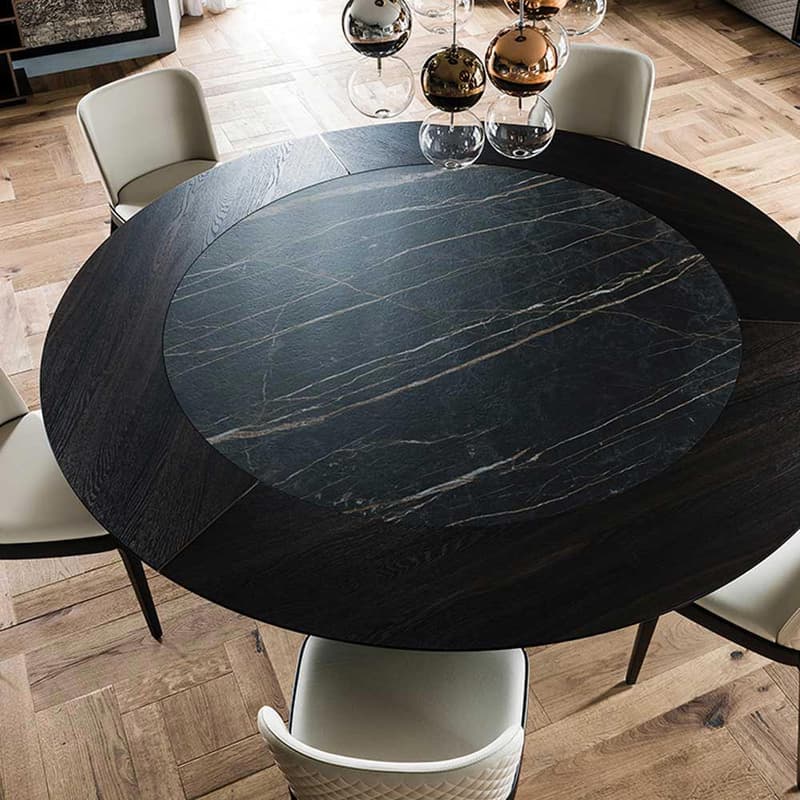 Skorpio Ker Wood Round Dining Table by Cattelan Italia