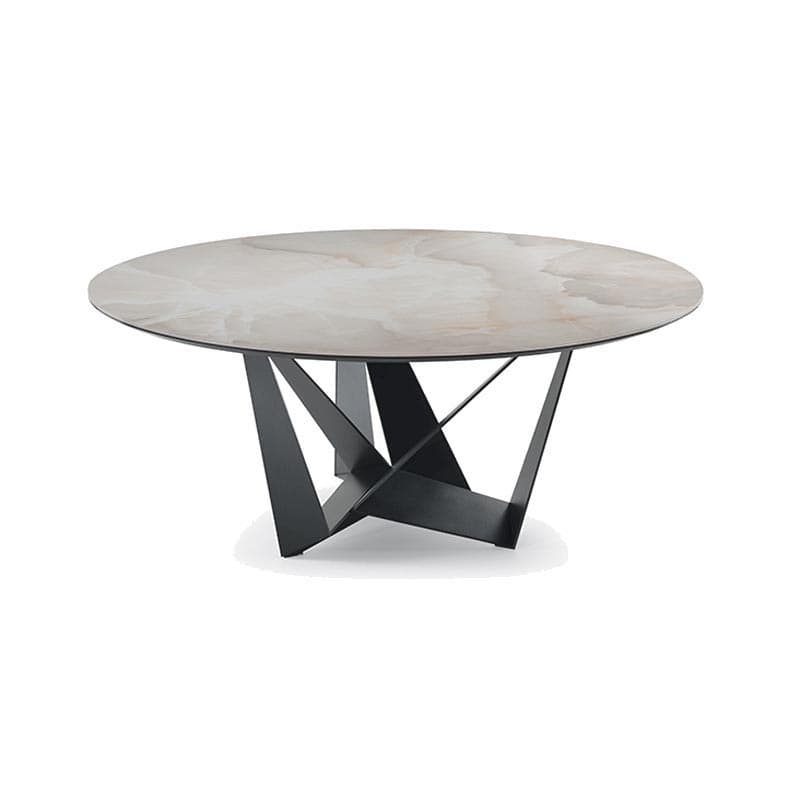 Skorpio Keramik Round Fixed Table by Cattelan Italia