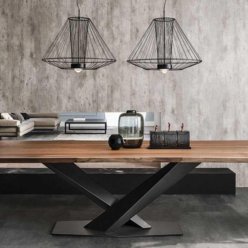 Stratos Wood Fixed Table by Cattelan Italia