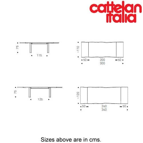Sigma Drive Extending Table by Cattelan Italia