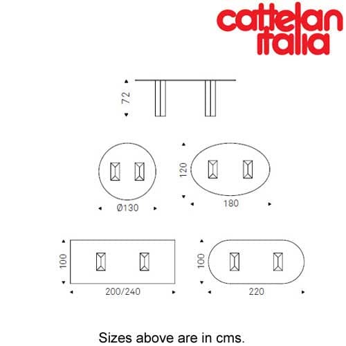 Diapason Fixed Table by Cattelan Italia