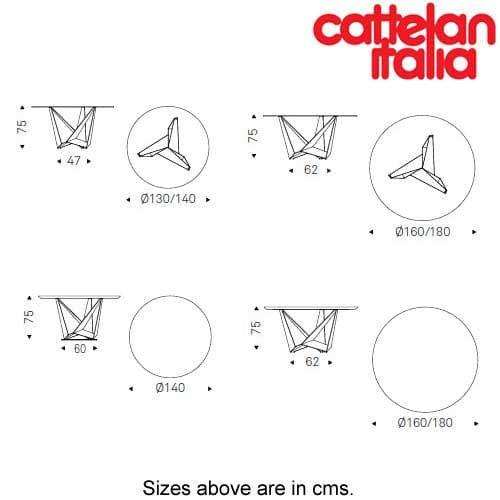 Skorpio Round Fixed Table by Cattelan Italia