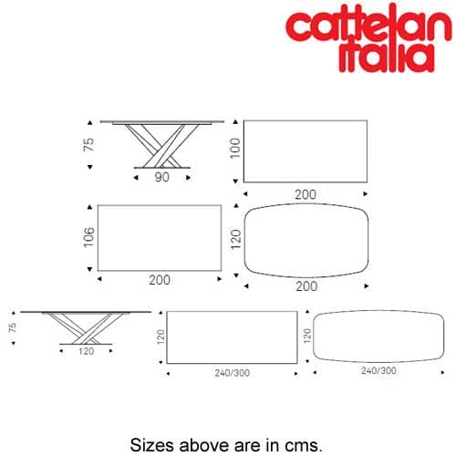 Stratos Keramik Fixed Table by Cattelan Italia