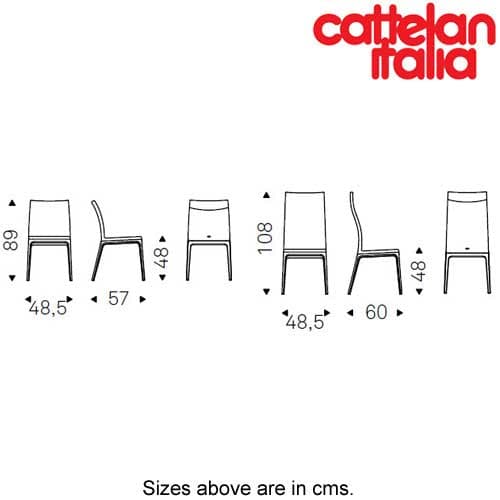 Arcadia Low Dining Chair by Cattelan Italia
