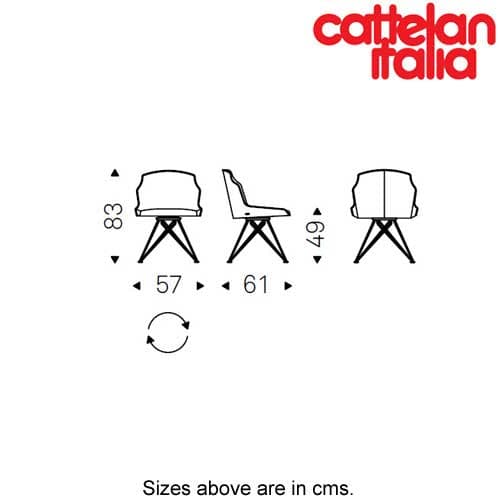 Flaminia Swivelling Chair by Cattelan Italia