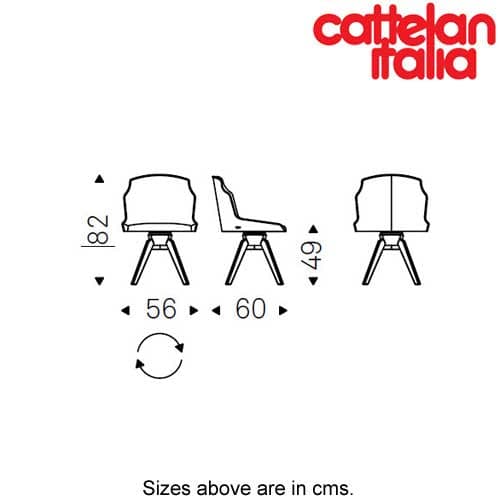 Tyler Swivelling Chair by Cattelan Italia