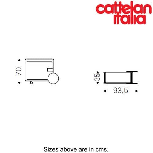 Brandy Bar Trolley by Cattelan Italia