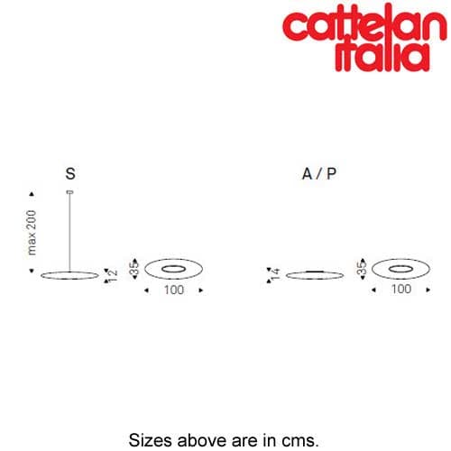 Astra Ceiling Lamp by Cattelan Italia