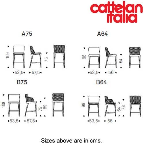 Magda Couture Barstool by Cattelan Italia