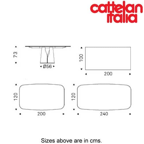 Giano Crystalart Dining Table by Cattelan Italia