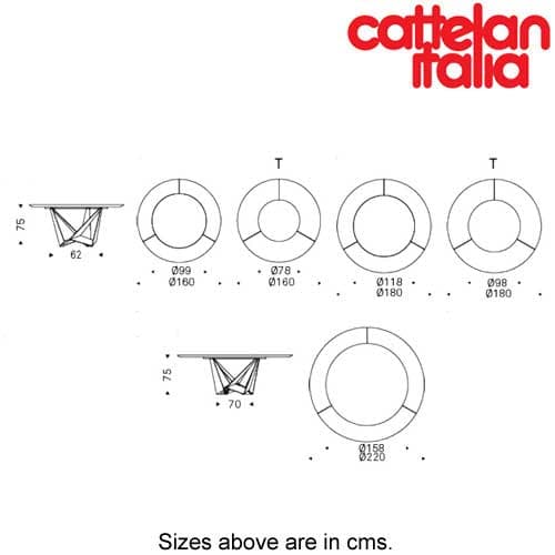 Skorpio Ker-Wood Round Dining Table by Cattelan Italia