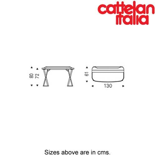Cocoon Keramik Writing Desk by Cattelan Italia