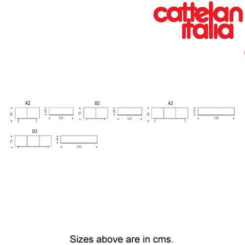 Focus Crystalart Sideboard by Cattelan Italia