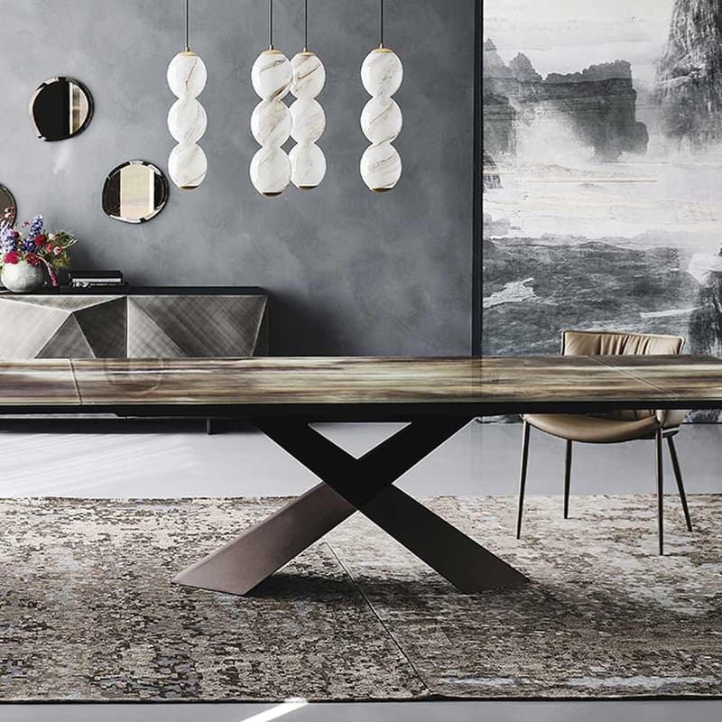 Tyron Crystalart Drive Dining Table by Cattelan Italia