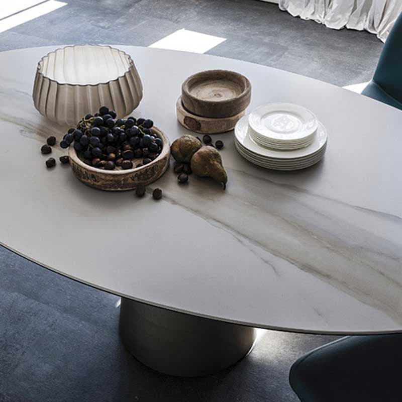 Yoda Keramik Fixed Table by Cattelan Italia