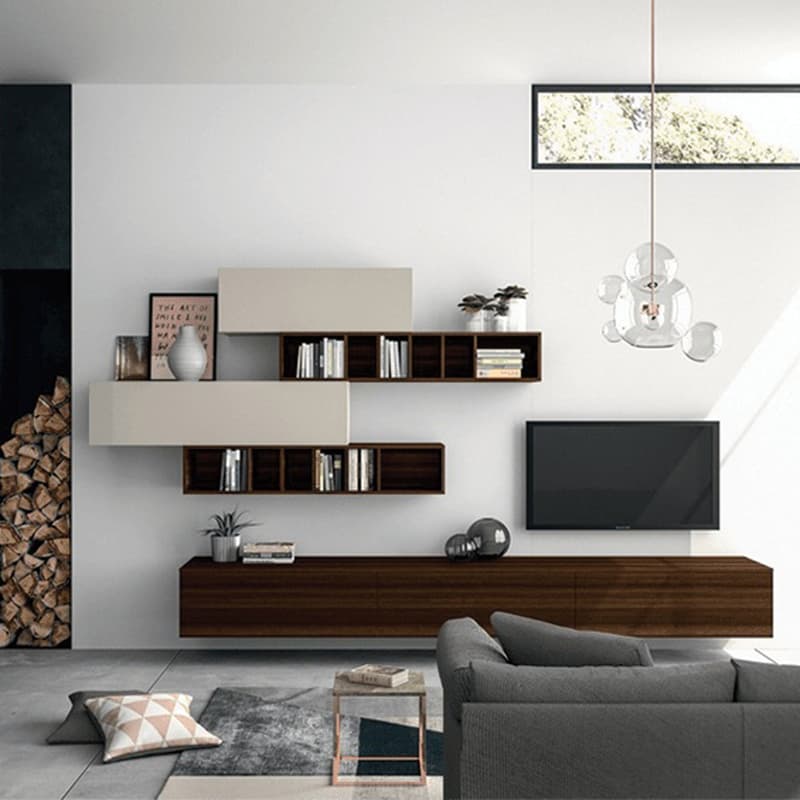 Slim Up TV Wall Unit by Dallagnese