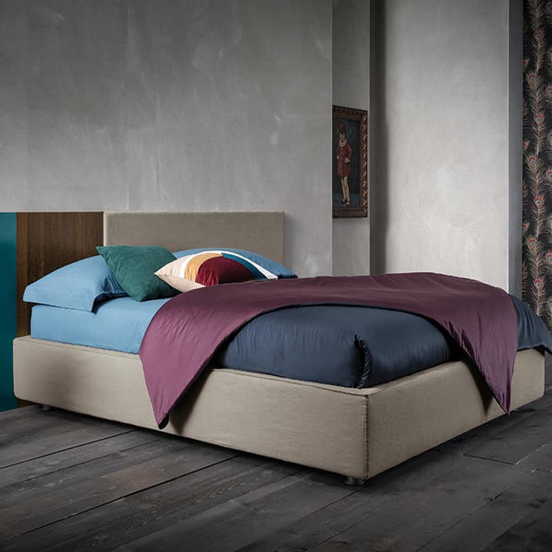Square-Sommier Double Bed by Dallagnese