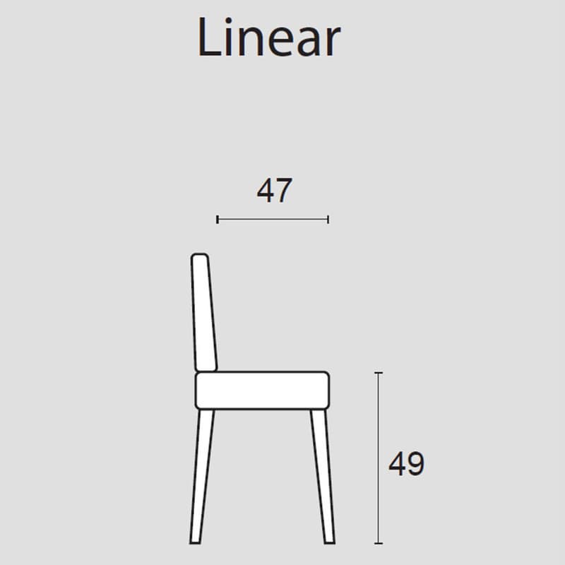 Linear Dining Chair by Ditre Italia