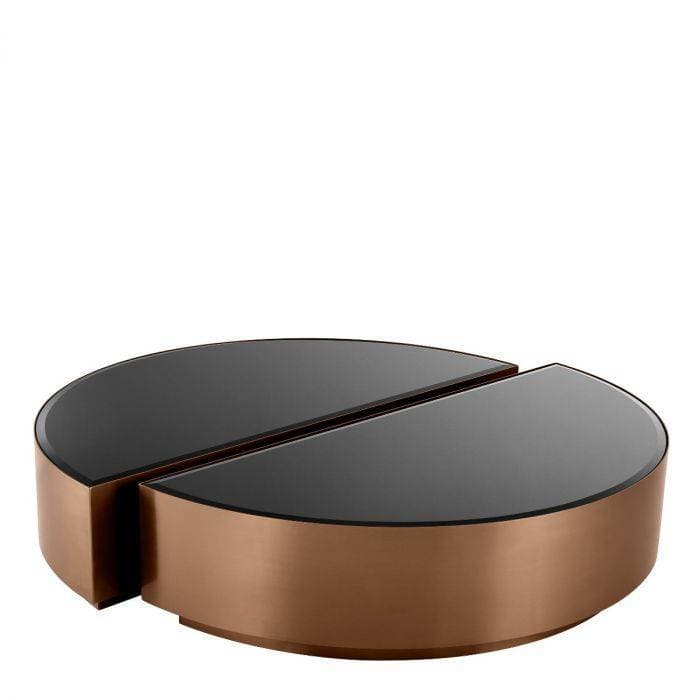 Astra Set Of 2 Copper Finish Coffee Table Eichholtz