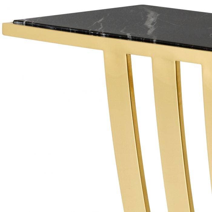 Beau Deco Gold Finish Console Table by Eichholtz