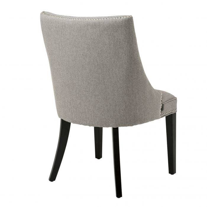 Bermuda Herringbone Brown Grey Dining Chair Eichholtz