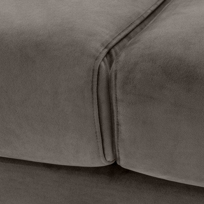 Candice Savona Grey Velvet Sofa by Eichholtz