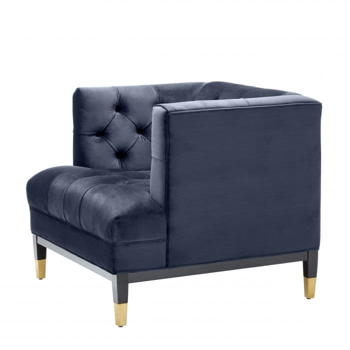 Castelle  Blue Velvet Armchair