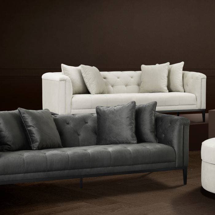 Cesare Granite Grey Sofa by Eichholtz