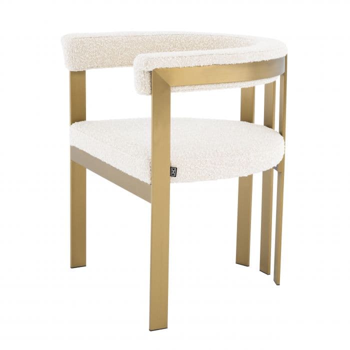Clubhouse Brass Finish Dining Chair by Eichholtz