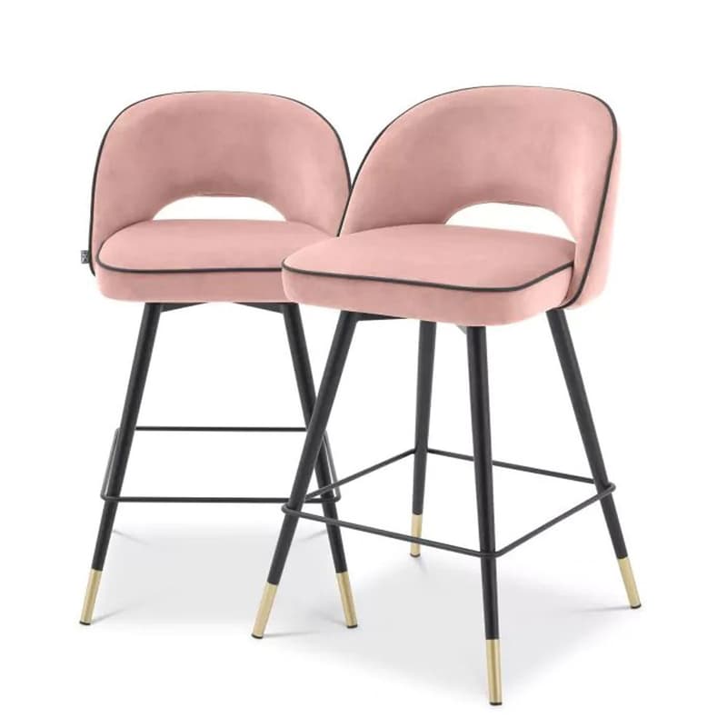 Counter Cliff Set Of 2 Bar Stool by Eichholtz