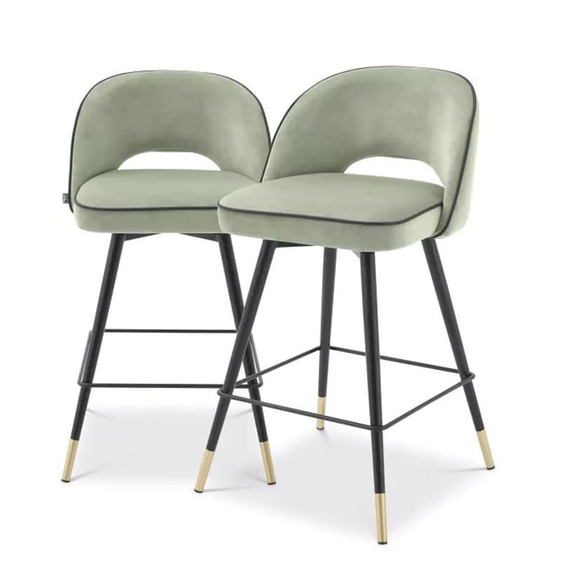 Counter Cliff Set Of 2 Bar Stool by Eichholtz