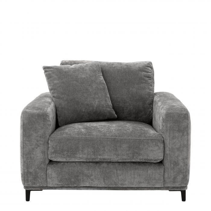 Feraud Clarck Grey Armchair by Eichholtz