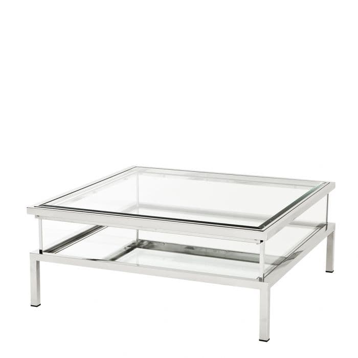 Harvey Stainless Steel Polished Coffee Table by Eichholtz