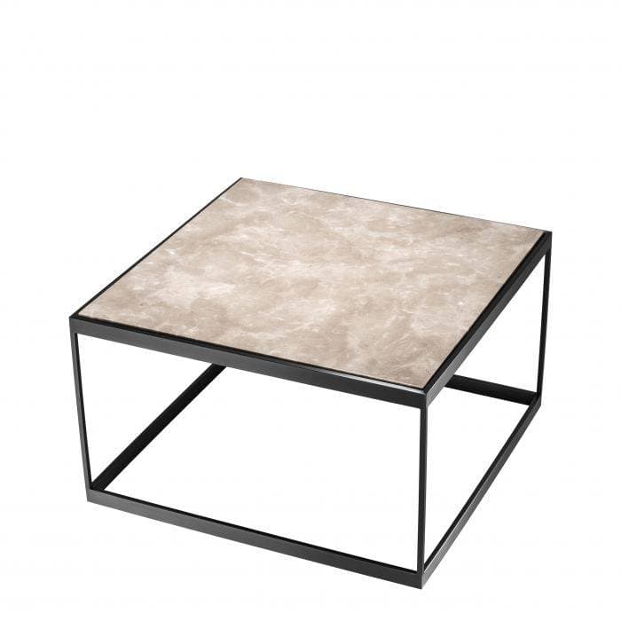 La Quinta Beige Marble Side Table by Eichholtz