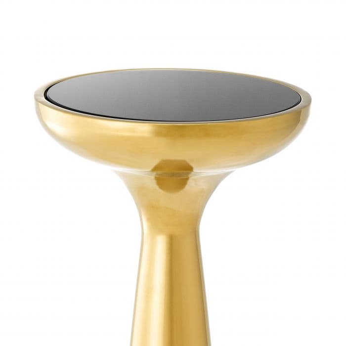 Lindos High Gold Finish Side Table by Eichholtz