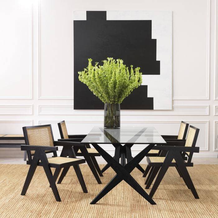 Maynor Classic Black Dining Table by Eichholtz